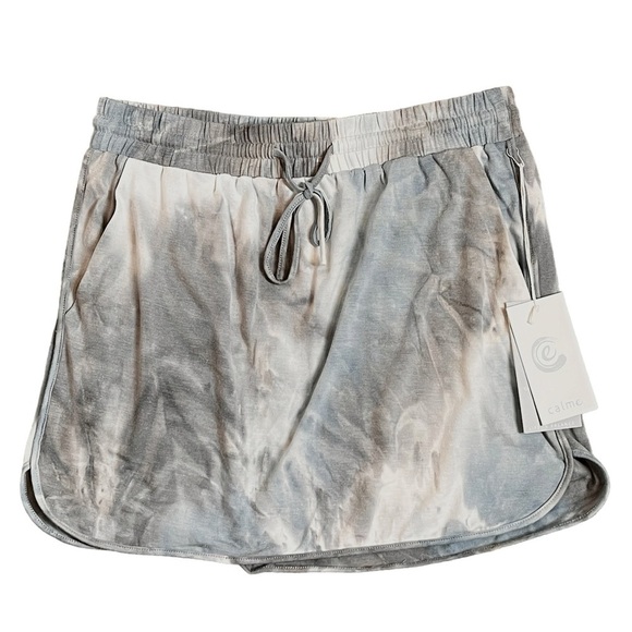 Johnny Was Dresses & Skirts - Calme by Johnny Was Rain Blue Tie Dye Commuter Short Skirt Size Small NWT